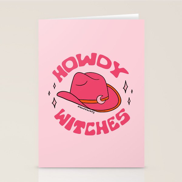 Howdy Witches Stationery Card Gallery Image 2