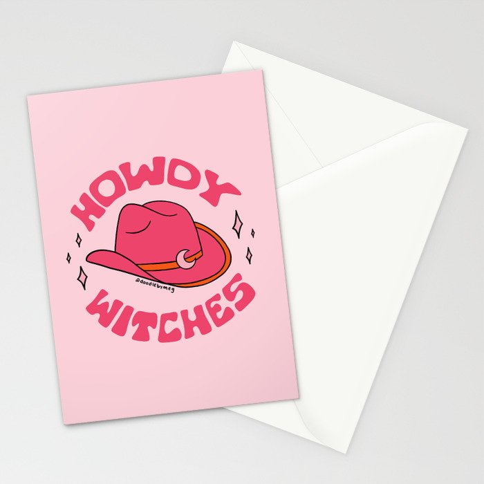 Howdy Witches Stationery Card Gallery Image 2