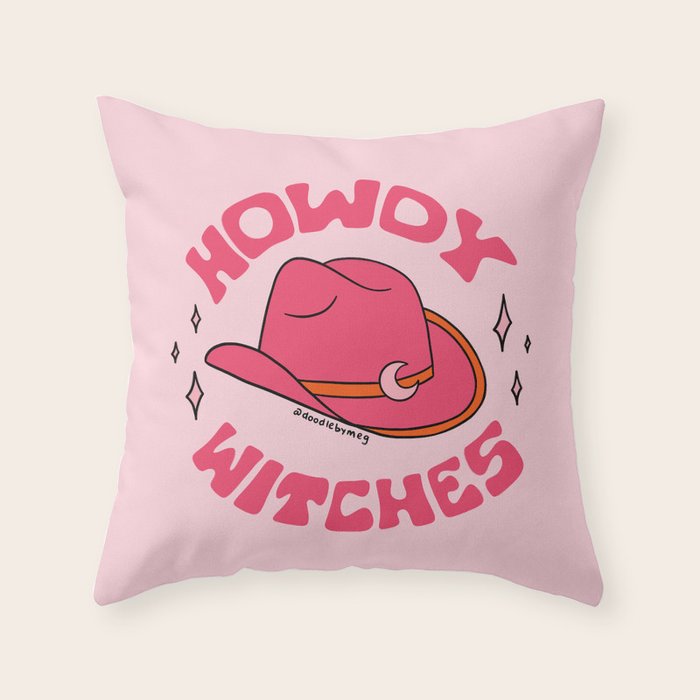 Howdy Witches Throw Pillow Gallery Image 6