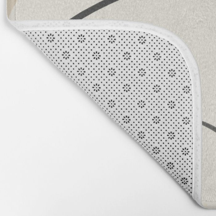 Lady Portrait Abstract Minimal  Line Art 3 Bath Mat Gallery Image 2