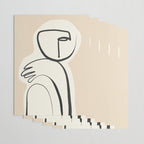 Lady Portrait Abstract Minimal  Line Art 3 Wrapping Paper Gallery Image 3