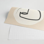 Lady Portrait Abstract Minimal  Line Art 3 Wrapping Paper Gallery Image 2
