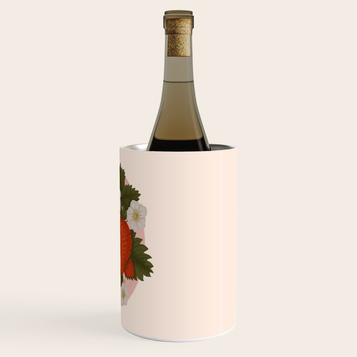 Sweet Summer Strawberries and Blossoms Wine Chiller Gallery Image 3
