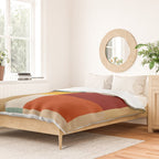 Mid-Century Geometric Modern Warm Tones Artwork Duvet Cover Gallery Image 2