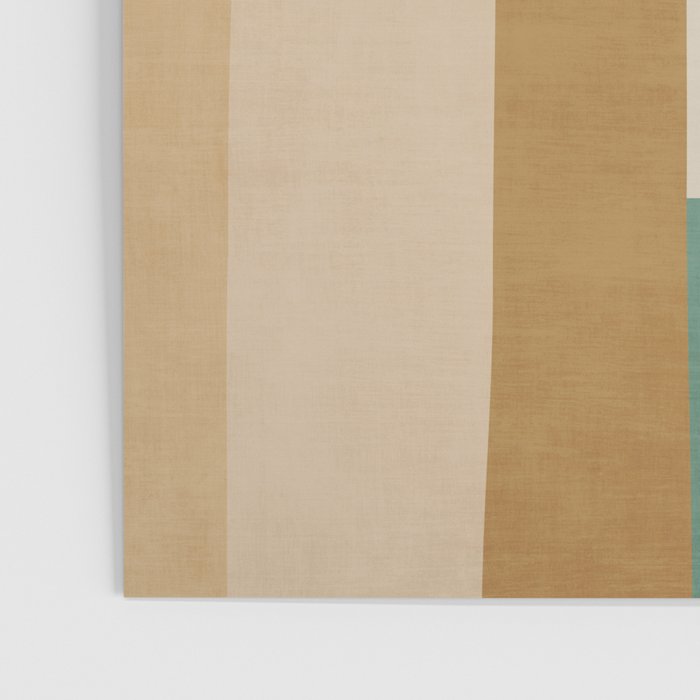 Mid-Century Geometric Modern Warm Tones Artwork Poster Gallery Image 3