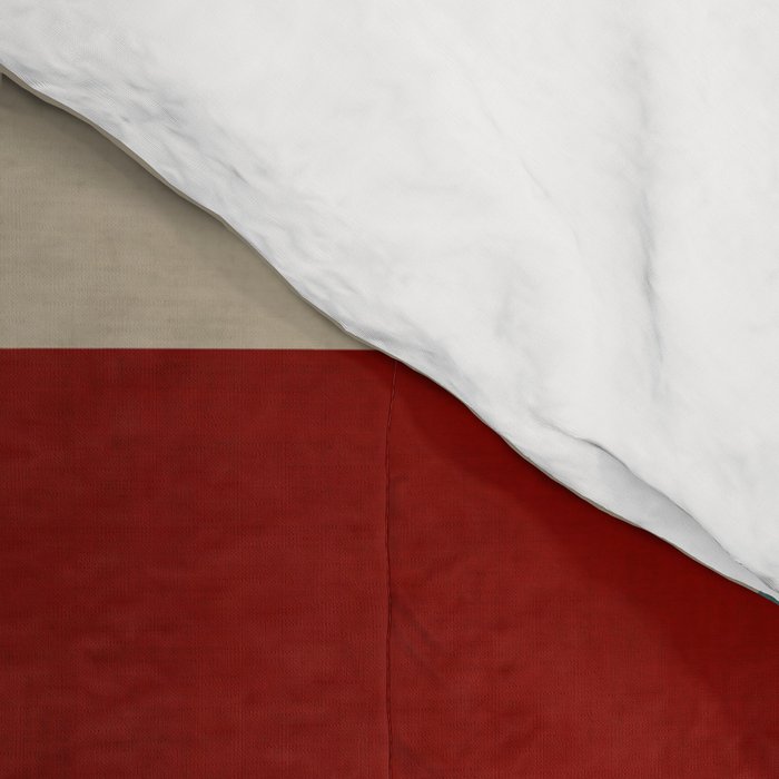 Mid-Century Geometric Modern Warm Tones Artwork Comforter Gallery Image 4