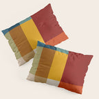 Mid-Century Geometric Modern Warm Tones Artwork Pillow Sham Gallery Image 3