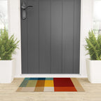Mid-Century Geometric Modern Warm Tones Artwork Welcome Mat Gallery Image 3