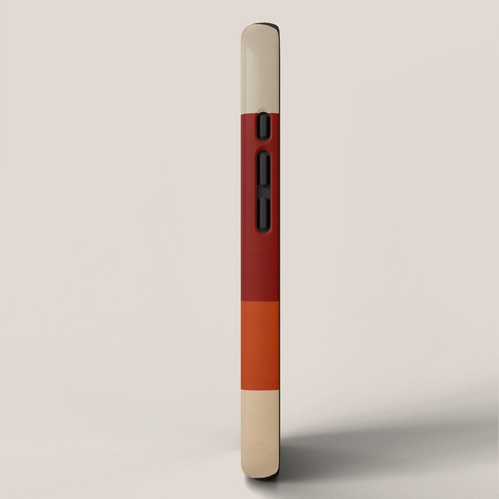 Mid-Century Geometric Modern Warm Tones Artwork iPhone Case Gallery Image 2