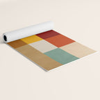 Mid-Century Geometric Modern Warm Tones Artwork Yoga Mat Gallery Image 2
