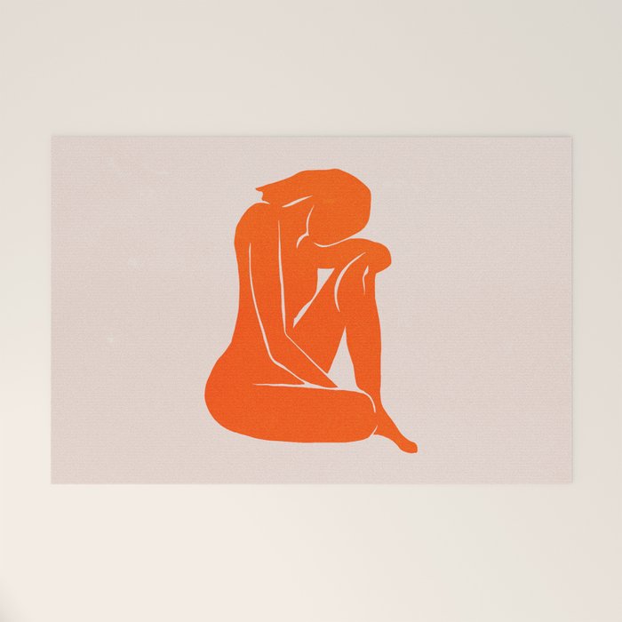 Nude II: Torch Orange Edition Welcome Mat Gallery Image 1