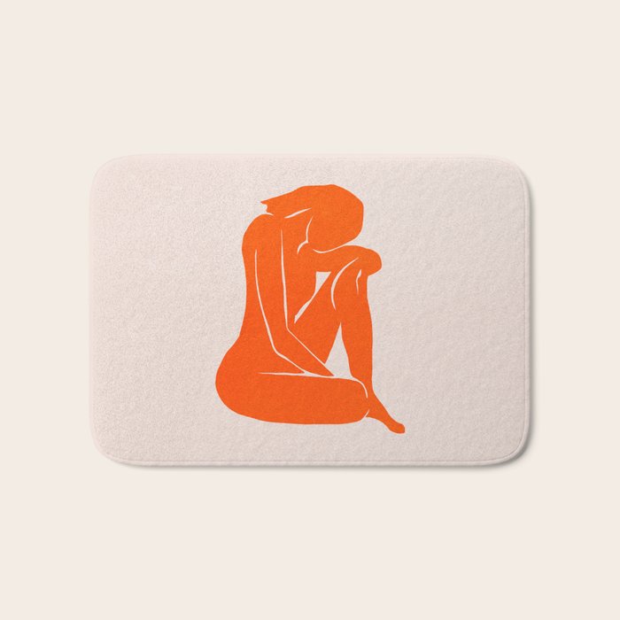 Nude II: Torch Orange Edition Bath Mat Gallery Image 1