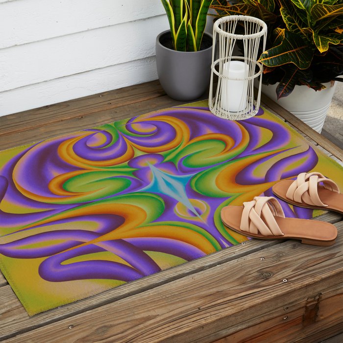 Swirl Theory Outdoor Rug Gallery Image 2