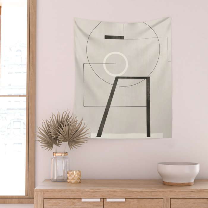 Geometric Shapes 17 Wall Tapestry Gallery Image 2