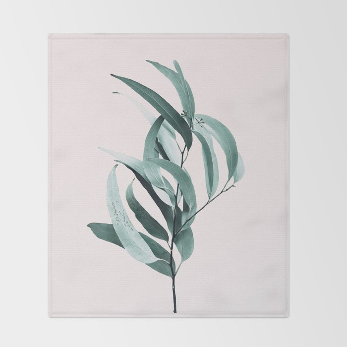 Eucalyptus II - Australian gum tree Throw Blanket Gallery Image 2