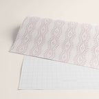 Wavy lines and tiny blooms - dusty pink and beige cream tones pattern Wrapping Paper Gallery Image 2