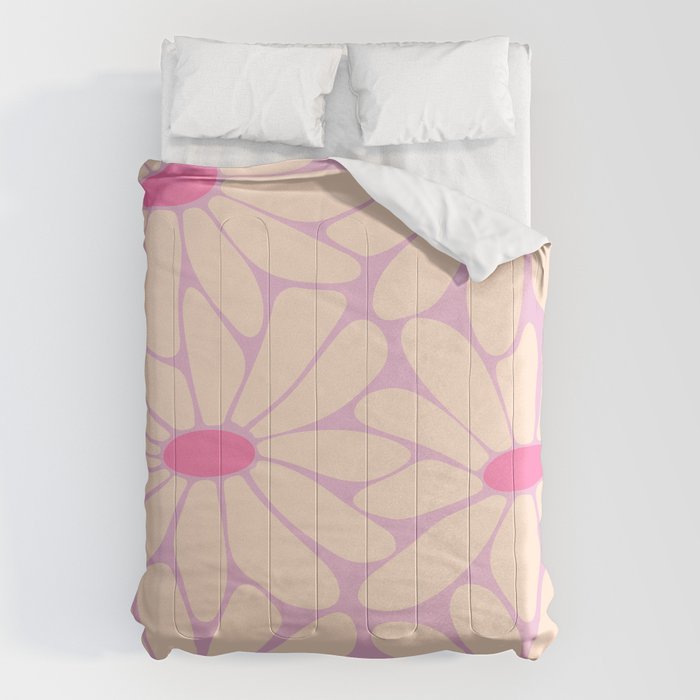 Big Daisy - Groovy Flower Pink Comforter Gallery Image 6