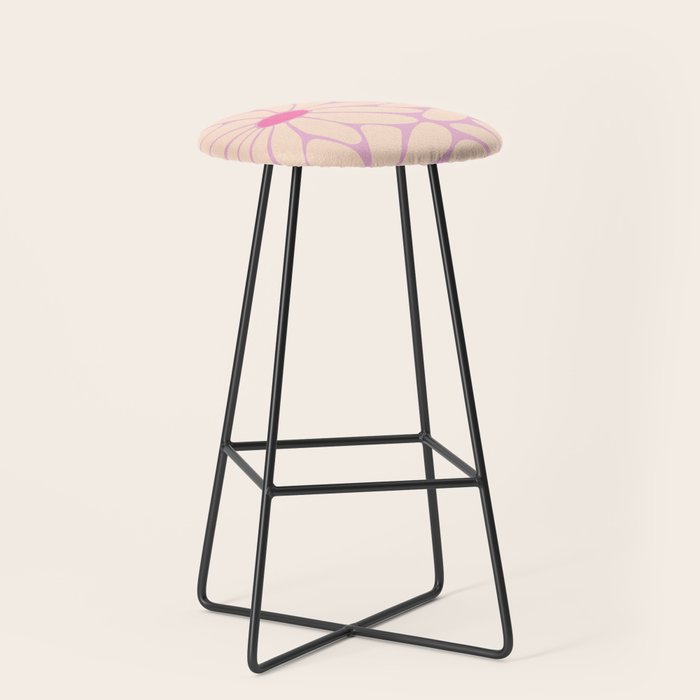 Big Daisy - Groovy Flower Pink Stool Gallery Image 1