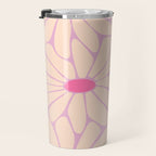 Big Daisy - Groovy Flower Pink Travel Mug Gallery Image 3