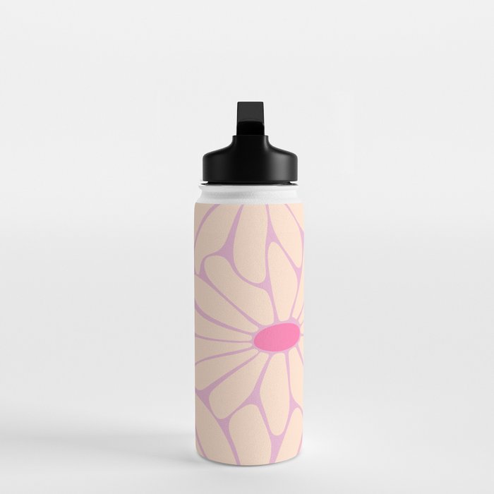 Big Daisy - Groovy Flower Pink Water Bottle Gallery Image 3