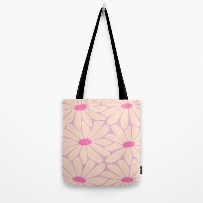 Big Daisy - Groovy Flower Pink Tote Bag Gallery Image 2