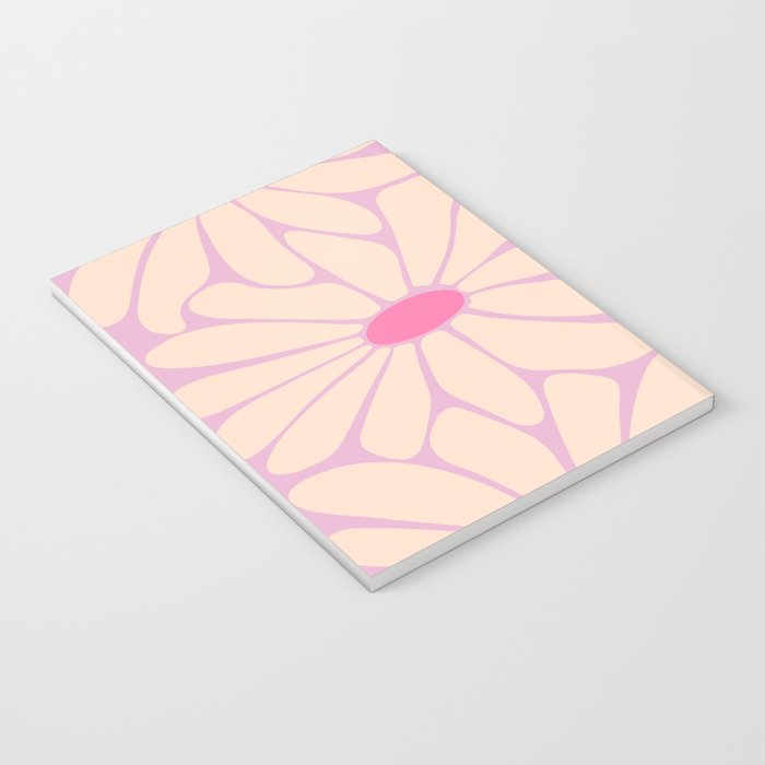 Big Daisy - Groovy Flower Pink Notebook Gallery Image 3