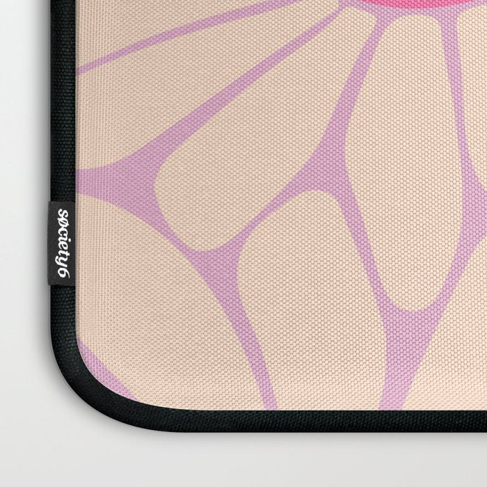 Big Daisy - Groovy Flower Pink Laptop Sleeve Gallery Image 3