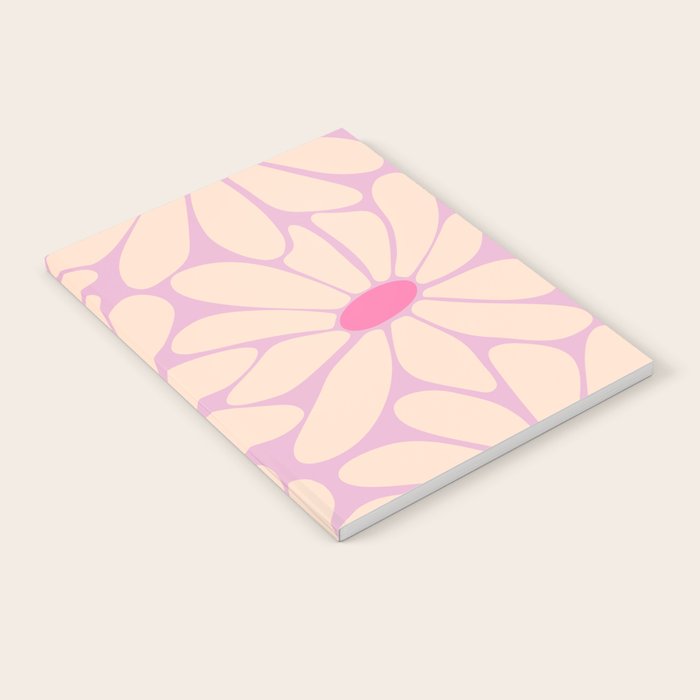Big Daisy - Groovy Flower Pink Notebook Gallery Image 2