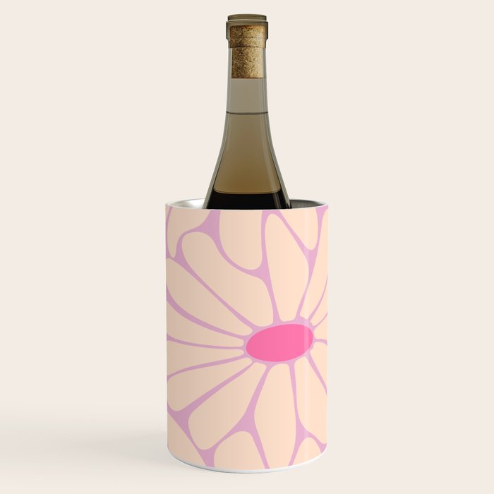 Big Daisy - Groovy Flower Pink Wine Chiller Gallery Image 2