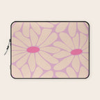 Big Daisy - Groovy Flower Pink Laptop Sleeve Gallery Image 1