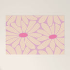 Big Daisy - Groovy Flower Pink Welcome Mat Gallery Image 1