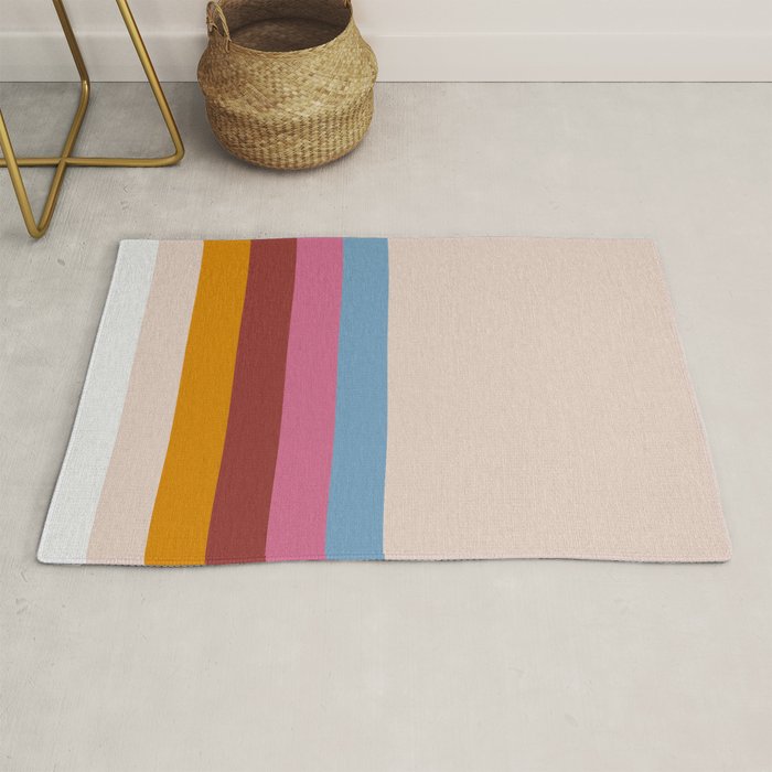 Modern Abstract Rainbow Rug Gallery Image 1