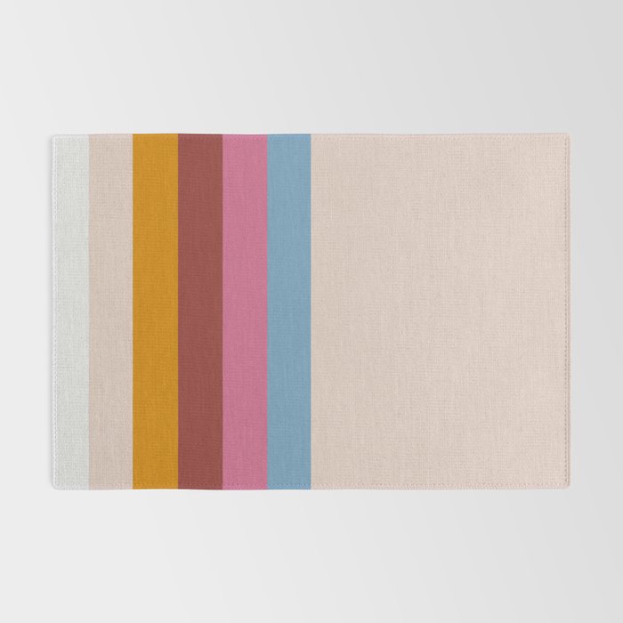 Modern Abstract Rainbow Rug Gallery Image 2