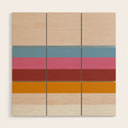 Modern Abstract Rainbow Wood Wall Art Gallery Image 1