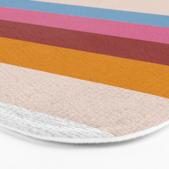 Modern Abstract Rainbow Bath Mat Gallery Image 3