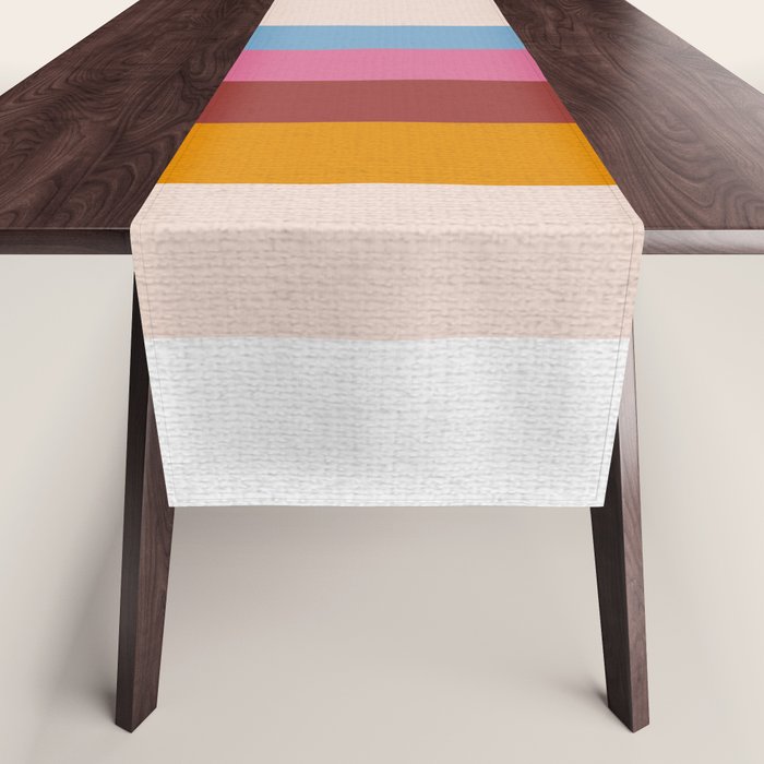 Modern Abstract Rainbow Table Runner Gallery Image 1