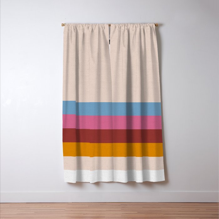 Modern Abstract Rainbow Window Curtain Gallery Image 3