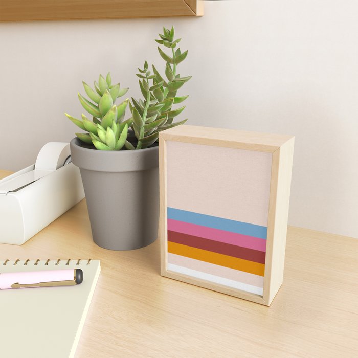 Modern Abstract Rainbow Mini Art Print Gallery Image 2