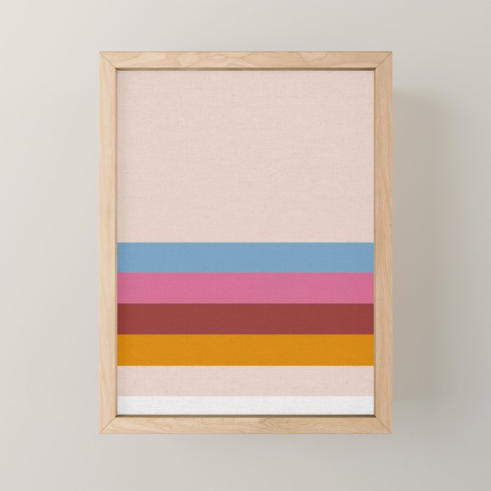 Modern Abstract Rainbow Mini Art Print Gallery Image 1