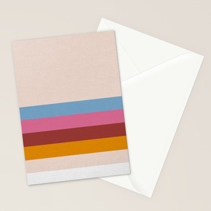 Modern Abstract Rainbow Stationery Card Gallery Image 2