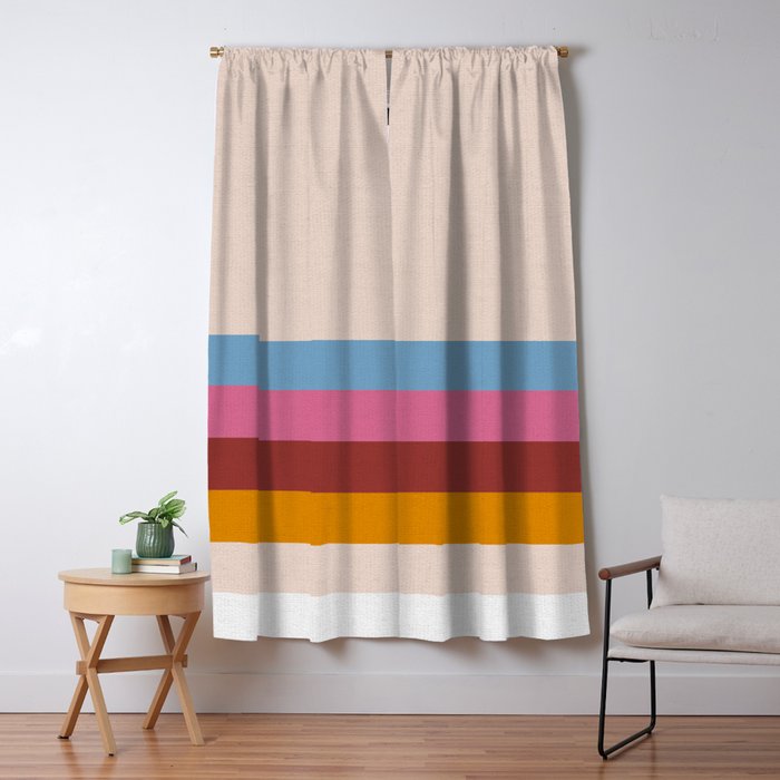 Modern Abstract Rainbow Window Curtain Gallery Image 5