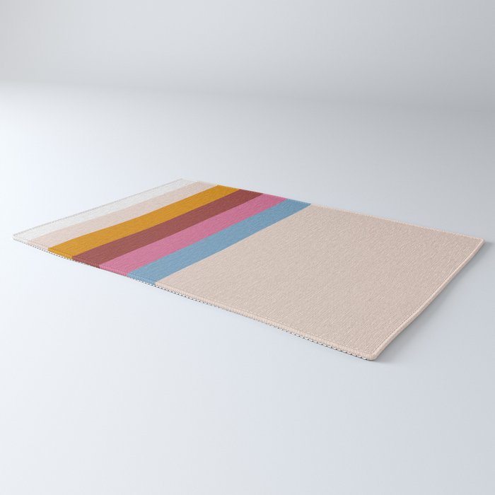Modern Abstract Rainbow Rug Gallery Image 3