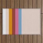 Modern Abstract Rainbow Outdoor Rug Gallery Image 1