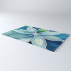 Blue and Green Bloom in Floral Rug Gallery Image 3
