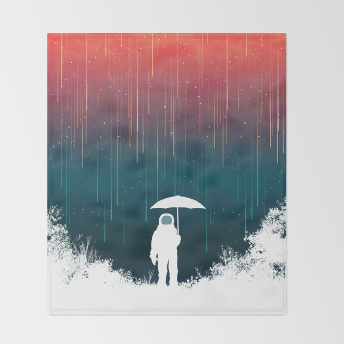 Meteoric rainfall Throw Blanket Gallery Image 2