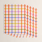 Mid Mod Rainbow Summer Gingham Check pattern Wrapping Paper Gallery Image 3