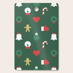 Geometric christmas decoration pattern Cutting Board Gallery Image 1