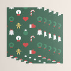 Geometric christmas decoration pattern Wrapping Paper Gallery Image 3