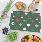 Geometric christmas decoration pattern Cutting Board Gallery Image 2
