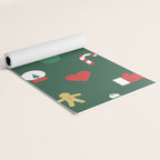 Geometric christmas decoration pattern Yoga Mat Gallery Image 2